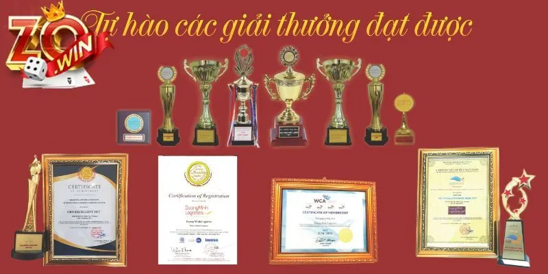 Nhà cái đạt được nhiều giải thưởng đáng tự hào